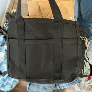 Multi pocket canvas tote